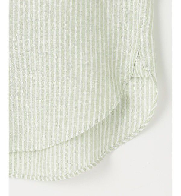 23区「【洗える】LIBECO バンドカラー シャツ」|シャツ・ブラウス|