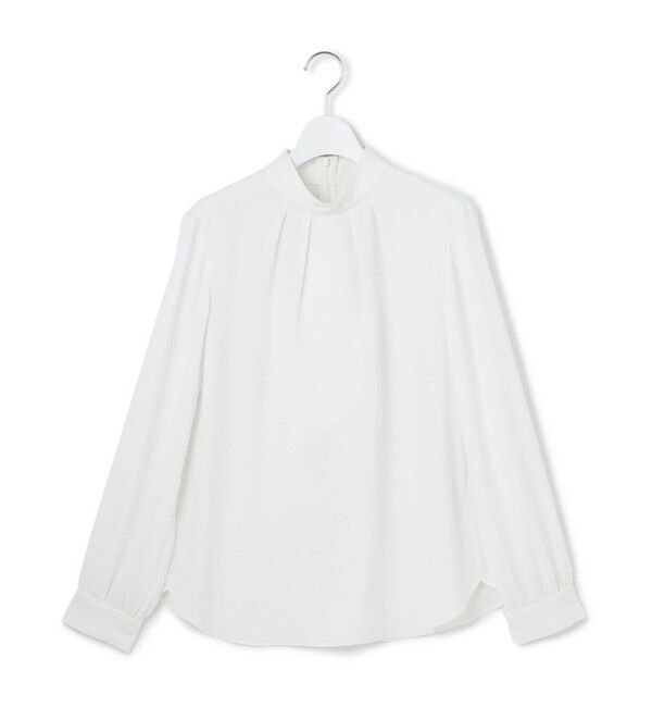 23区「【吸水速乾/UVケア/防シワ性】バックサテンアムンゼン ボウタイ付き 2WAY ブラウス」|シャツ・ブラウス|