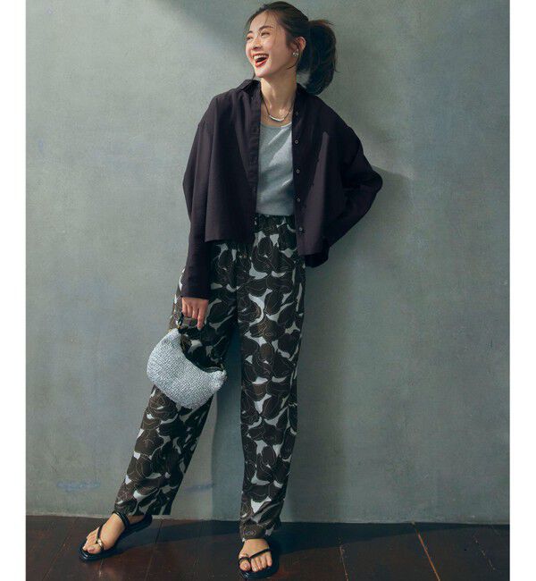 23区「【洗える】シャイニーリブ タンクトップ」|タンクトップ|