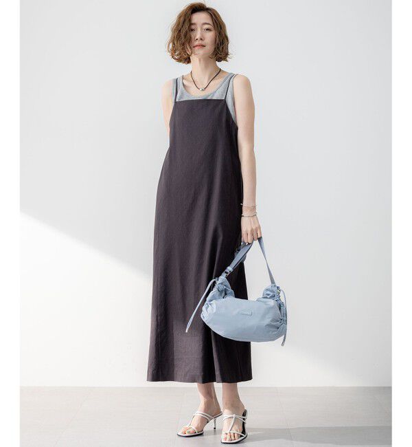 23区「【洗える】シャイニーリブ タンクトップ」|タンクトップ|