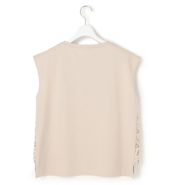 23区「【洗える/汗じみ防止加工】エンブロイダリージャージー フレンチスリーブ カットソー」|Tシャツ・カットソー|