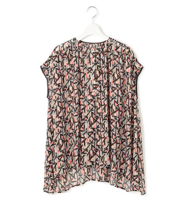 23区「【洗える】Ratti アブストラクトプリント ブラウス」|シャツ・ブラウス|