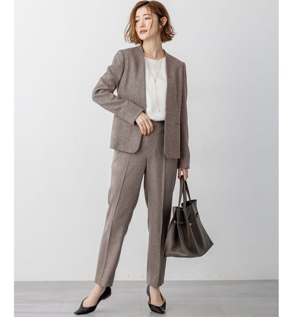 23区「【洗える】サテン ロングスリーブ Tシャツ」|Tシャツ・カットソー|