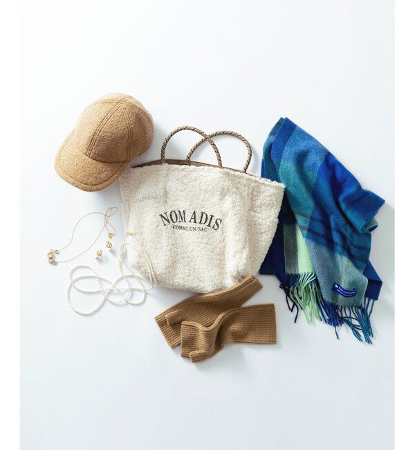 23区「カシミヤ チェック マフラー」|マフラー|