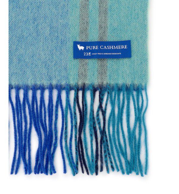 23区「カシミヤ チェック マフラー」|マフラー|