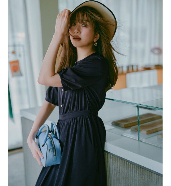 any SiS「【接触冷感・吸水速乾・UVケア】エアリードレープスムース ワンピース」|ワンピース|