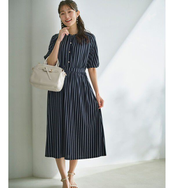 any SiS「【接触冷感・吸水速乾・UVケア】エアリードレープスムース ワンピース」|ワンピース|