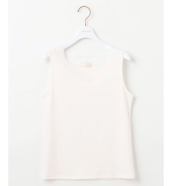 ANY SIS「シアーコンビテレコ タンクトップ」|タンクトップ|オフ