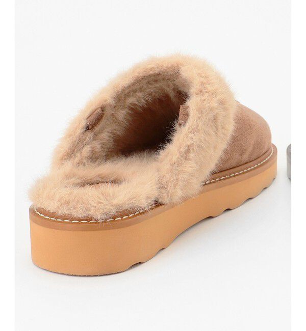 ANY SIS「【WEB・一部店舗限定】2WAYフェイク ムートン サンダル」|サンダル|