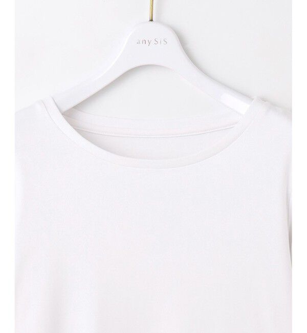 ANY SIS「スムースコンビペプラム カットソー」|Tシャツ・カットソー|