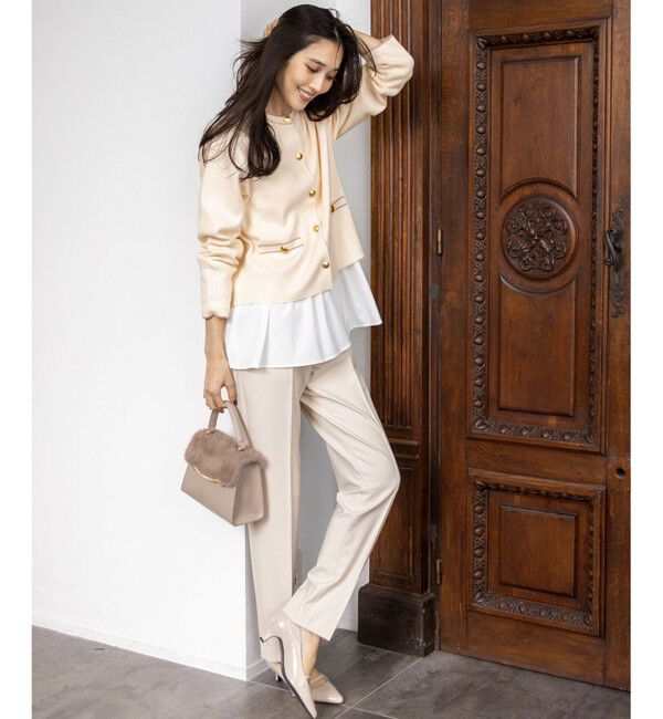 ANY SIS「スムースコンビペプラム カットソー」|Tシャツ・カットソー|