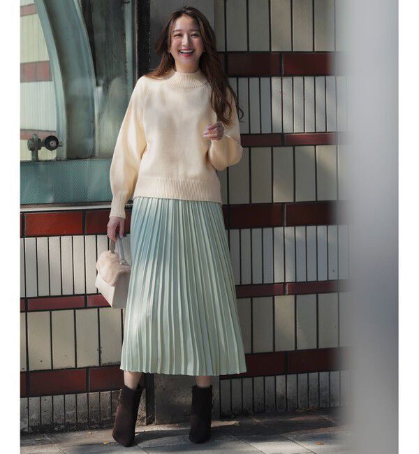 ANY SIS「【2SET】ボリューム ニット&times;プリーツ スカート セット」|スーツ|