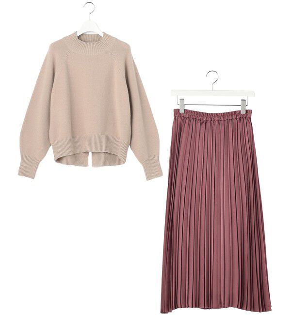 ANY SIS「【2SET】ボリューム ニット&times;プリーツ スカート セット」|スーツ|