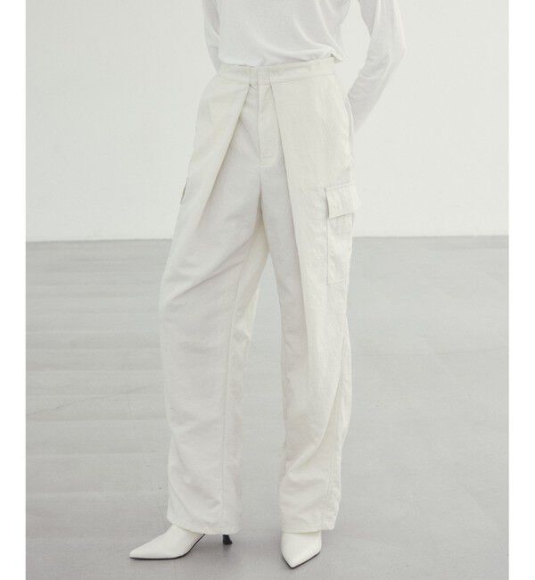 BEIGE,「【洗える】ACANTHUS / カーヴィーシルエットカーゴパンツ」|カーゴ|Ecru