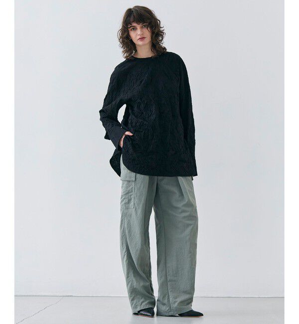 BEIGE,「【洗える】ACANTHUS / カーヴィーシルエットカーゴパンツ」|カーゴ|