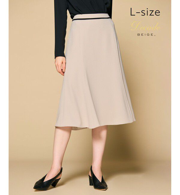 BEIGE,「【洗える・L-size】CINDY / フレアスカート」|スカート|Sand &times; Black