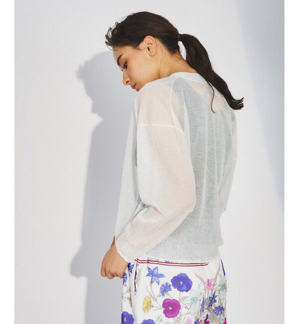 Diagram「シアーVネックニットカーディガン」|カーディガン|