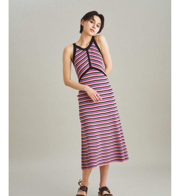 GRACE CONTINENTAL「マルチ畦編ワンピース」|ワンピース|