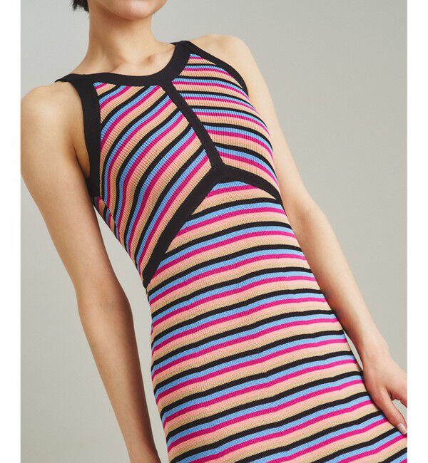 GRACE CONTINENTAL「マルチ畦編ワンピース」|ワンピース|