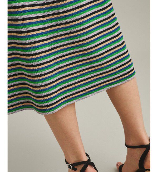 GRACE CONTINENTAL「マルチ畦編ワンピース」|ワンピース|