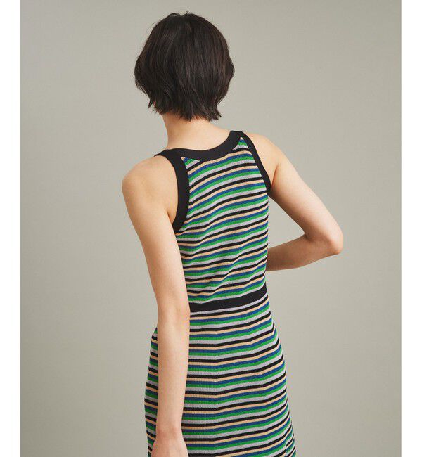 GRACE CONTINENTAL「マルチ畦編ワンピース」|ワンピース|