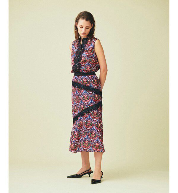 GRACE CONTINENTAL「レース切替マーメイドスカート」|スカート|