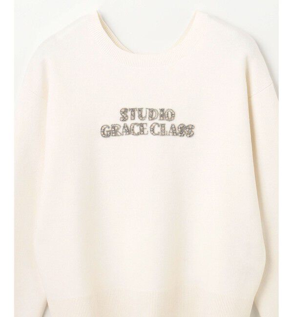 Grace Class「ロゴビジューニットトップ」|ニット・セーター|