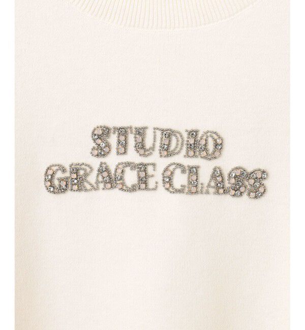 Grace Class「ロゴビジューニットトップ」|ニット・セーター|