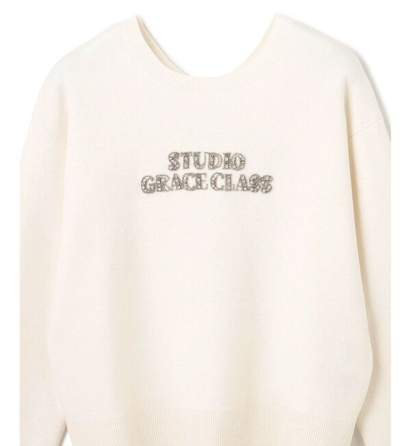 Grace Class「ロゴビジューニットトップ」|ニット・セーター|