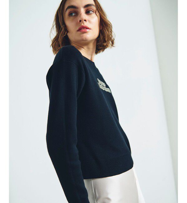 Grace Class「ロゴビジューニットトップ」|ニット・セーター|