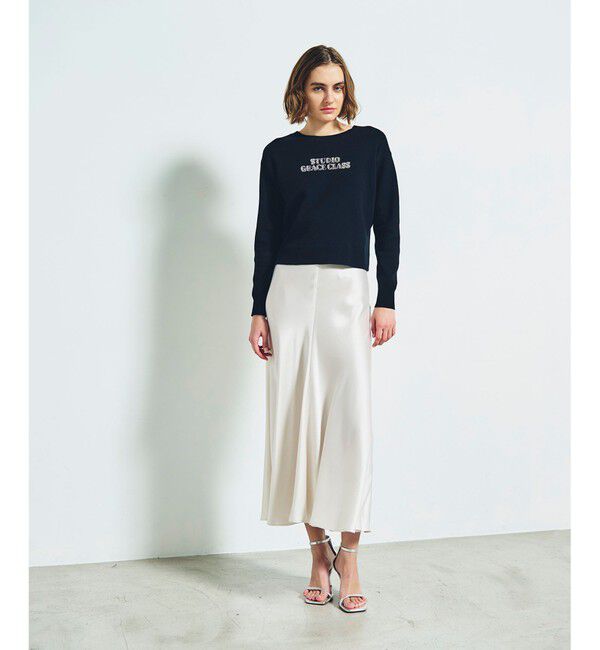 Grace Class「ロゴビジューニットトップ」|ニット・セーター|