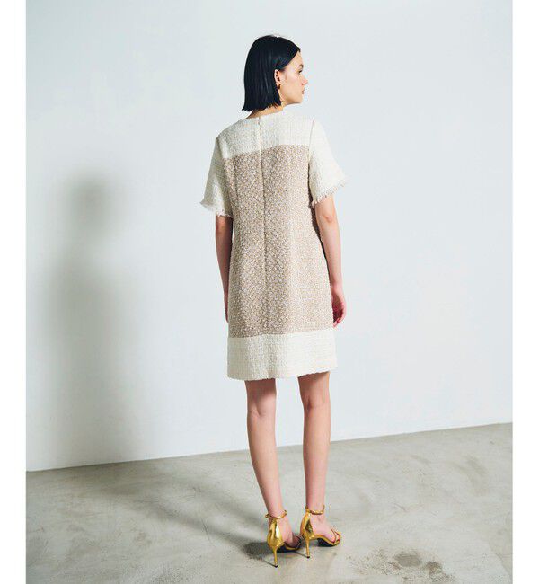 Grace Class「ツイードコンビミニワンピース」|ワンピース|