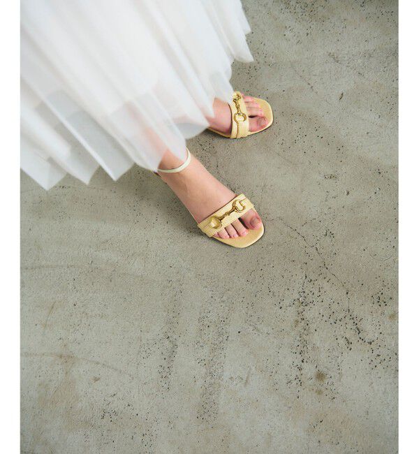 GRACE CONTINENTAL「CORSO ROMA ジュートビットサンダル」|サンダル|