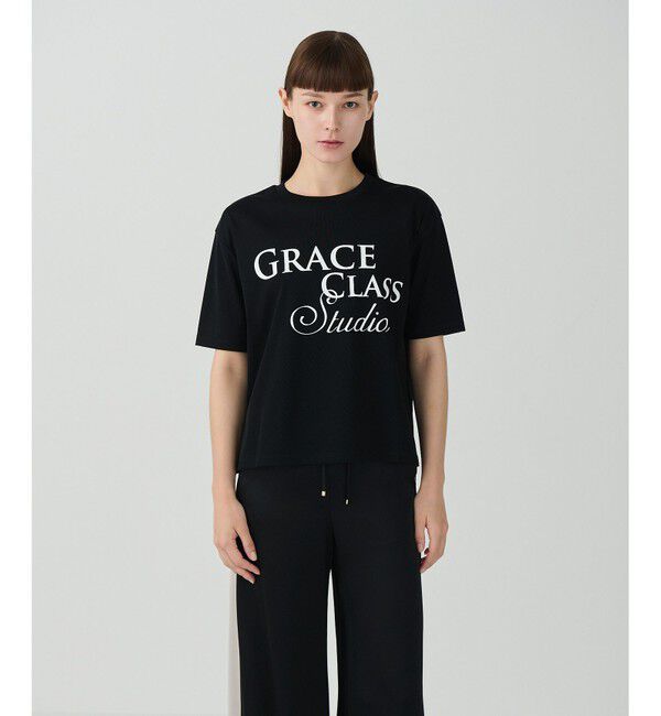 Grace Class「レタードシルケットTシャツ」|シャツ・ブラウス|ブラック