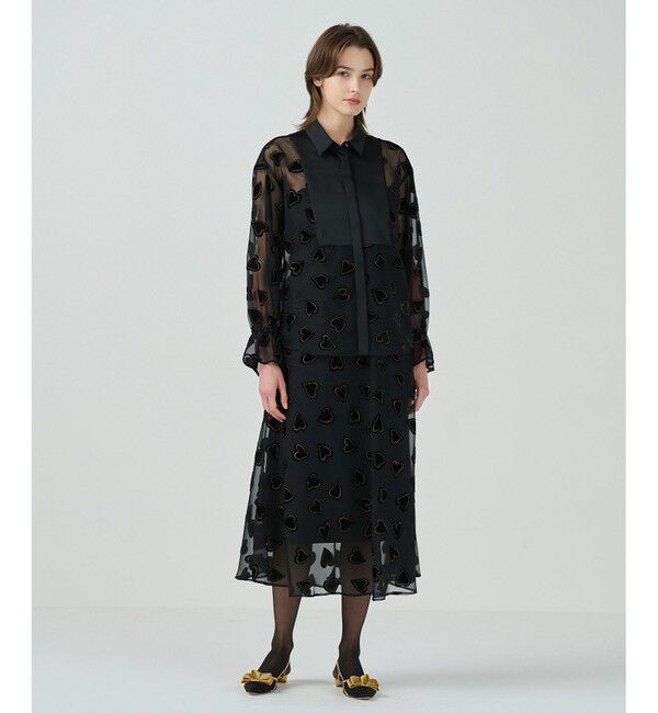 Grace Class「ハートオパールコンビシャツ」|シャツ・ブラウス|ブラック