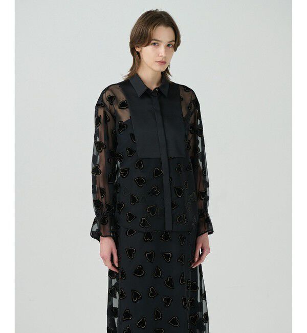 Grace Class「ハートオパールコンビシャツ」|シャツ・ブラウス|