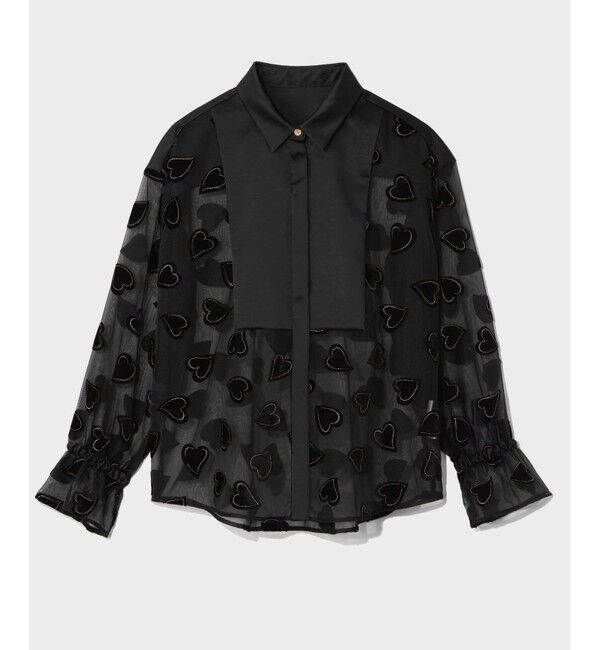 Grace Class「ハートオパールコンビシャツ」|シャツ・ブラウス|