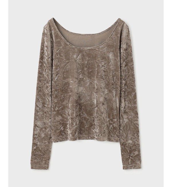 GRACE CONTINENTAL「クラッシュベロアカットトップ」|Tシャツ・カットソー|