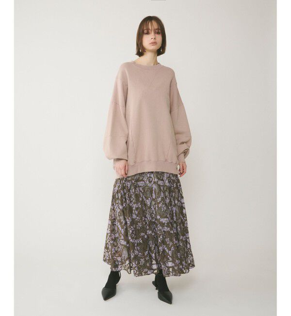 GRACE CONTINENTAL「ピグメントスエットトップ」|スウェット・ジャージ|