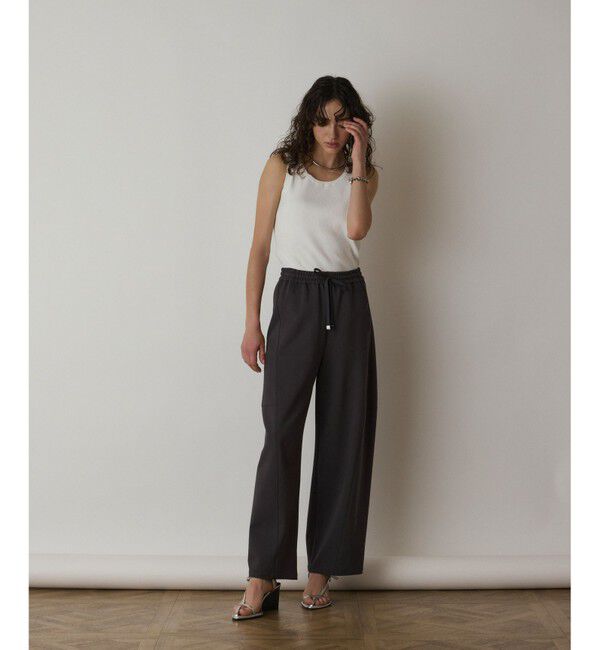  「Uネックリブニットトップ」|タンクトップ|