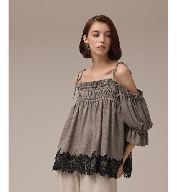 GRACE CONTINENTAL「ギャザーフレアトップ」|その他|