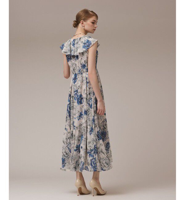 Diagram「フラワープリントフリルワンピース」|ワンピース|