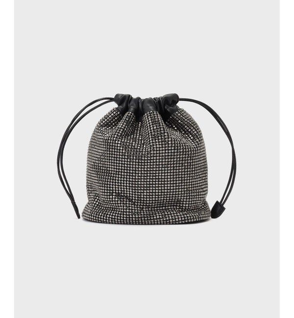 GRACE CONTINENTAL「ラインストーンミニバッグ」|ショルダー・メッセンジャー|ブラック