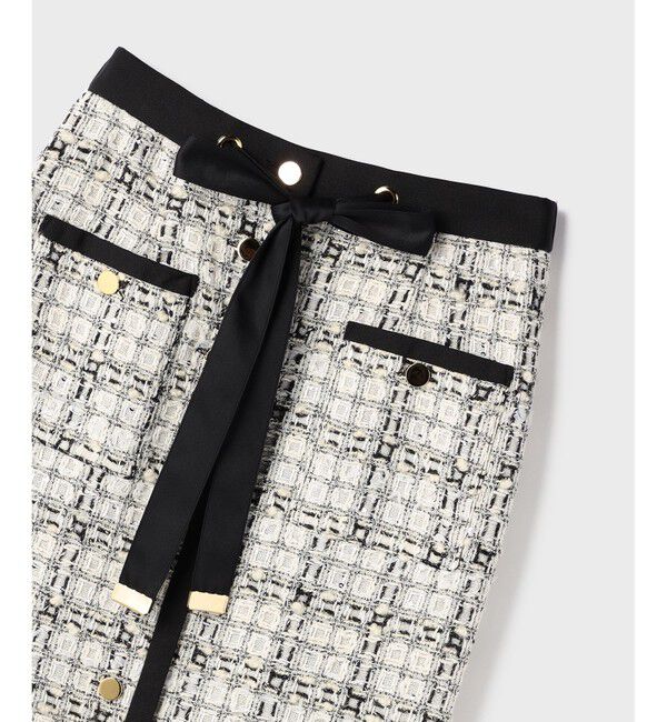 Grace Class「トリミングツイードスカート」|スカート|