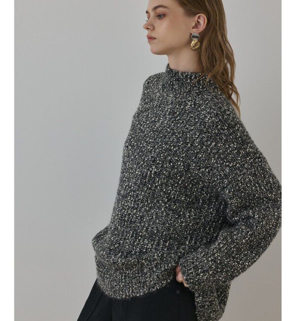 GRACE CONTINENTAL「フリンジケープニットトップ」|ニット・セーター|