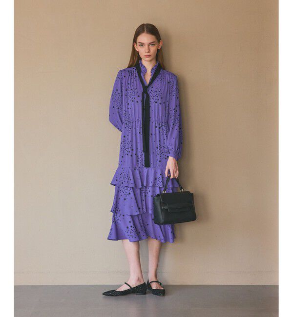 Grace Class「エトワールドレープドレス」|ワンピース|ブルー