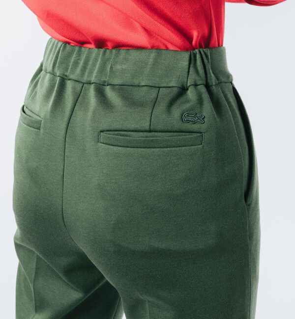 LACOSTE「SOFT THERMOジャージクロップドパンツ」|チノ|