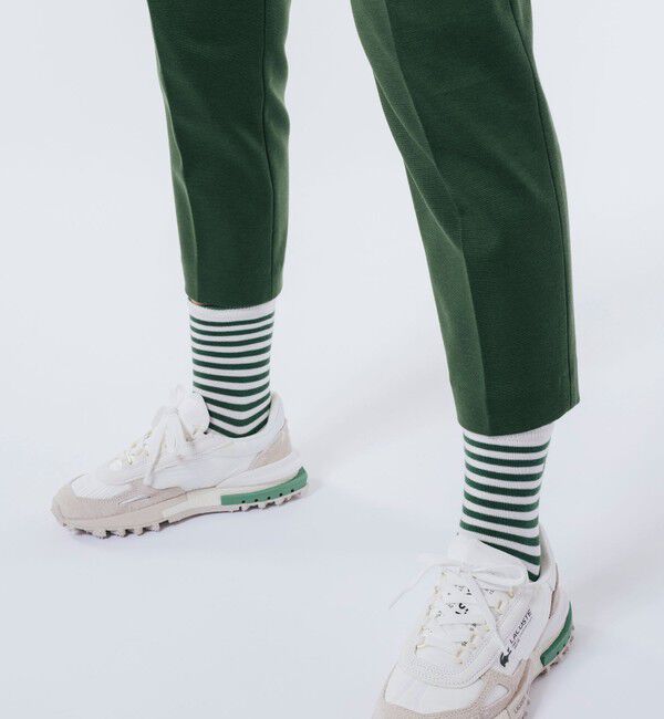 LACOSTE「SOFT THERMOジャージクロップドパンツ」|チノ|