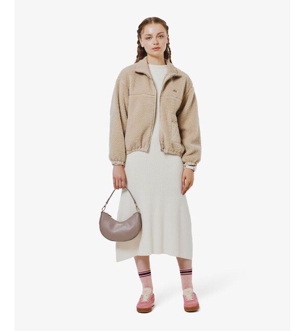 LACOSTE「ローウエストリブニットドレス / フレアワンピース」|ワンピース|