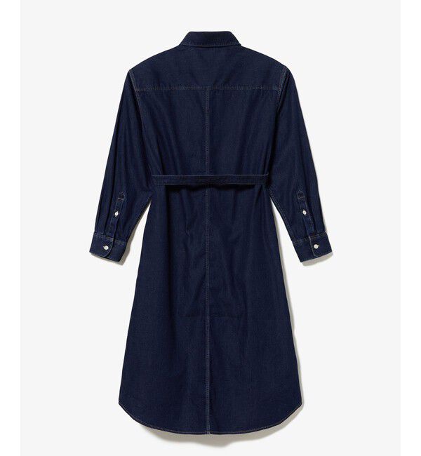 LACOSTE「ロングデニムシャツドレス / シャツワンピース ウエストベルト付き」|ワンピース|